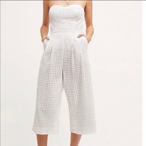 Anthropologie Eyelet Jumpsuit
